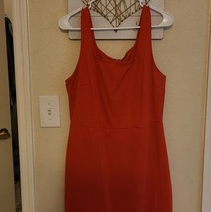Sleeveless Coral Dress